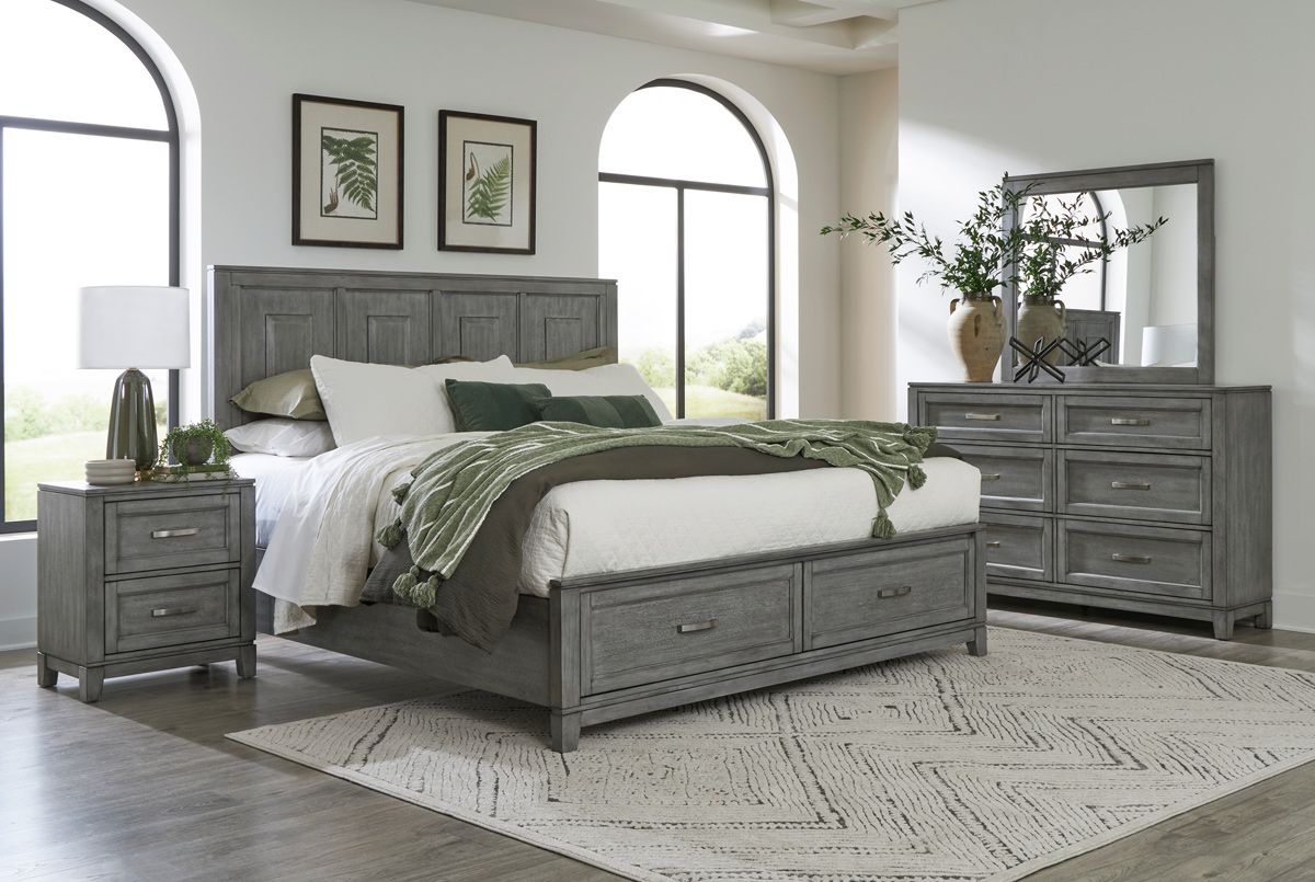 Walter Rustic Grey Bedroom Set