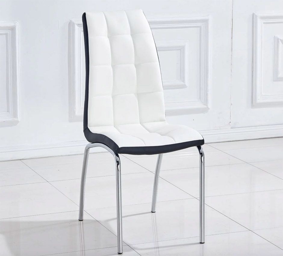 White and Black Chair