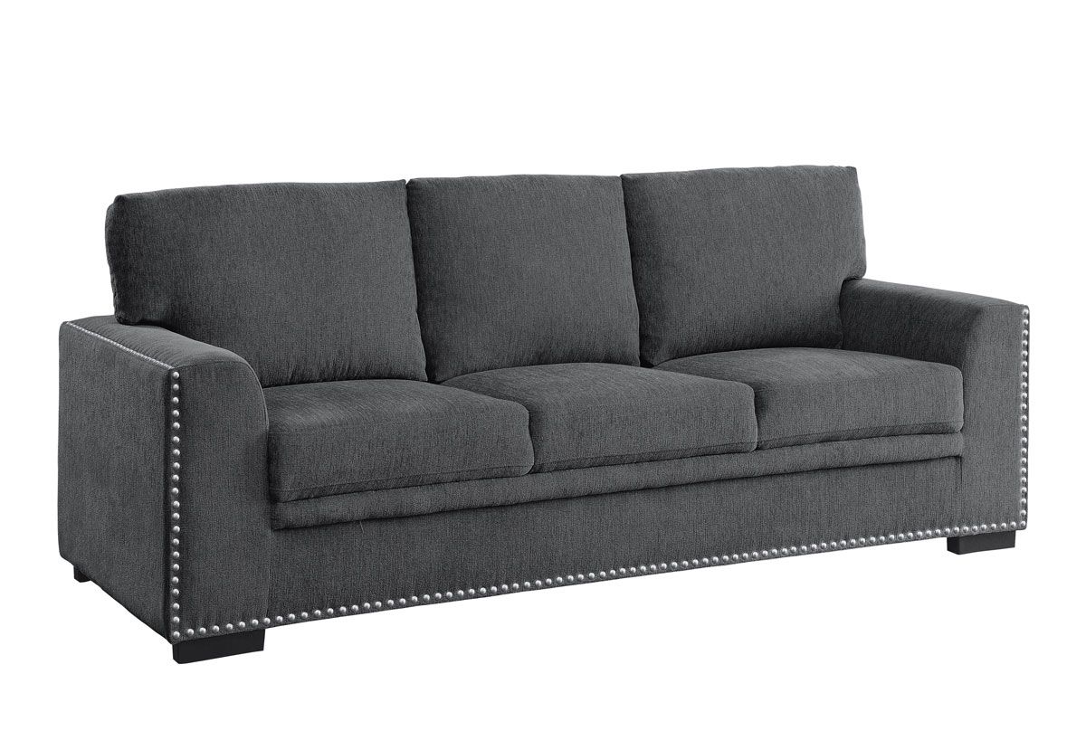 Willex Charcoal Chenille Sofa
