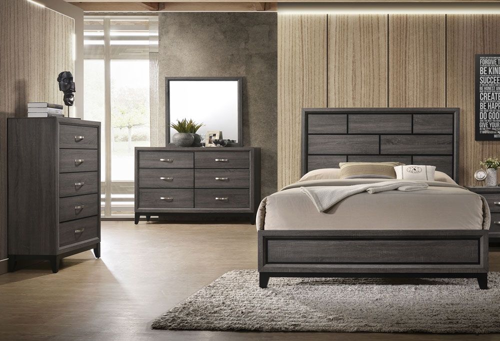 Williams Bedroom Furniture Grey Finish