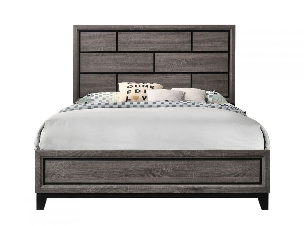 Williams Rustic Grey Finish Bed