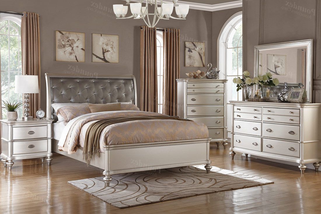 Willow Silver Finish Bedroom Furniture