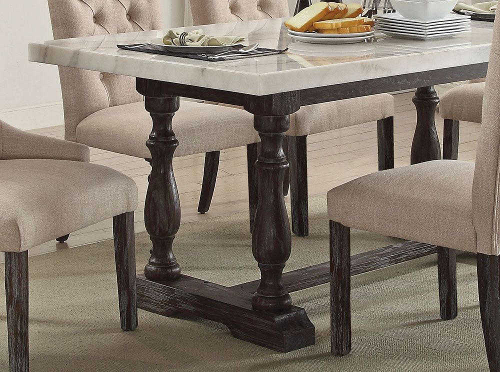 Wilma Weathered Espresso Finish Table Legs