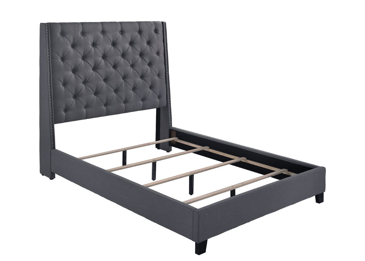 Winston Grey Velvet Bed Inner Frame