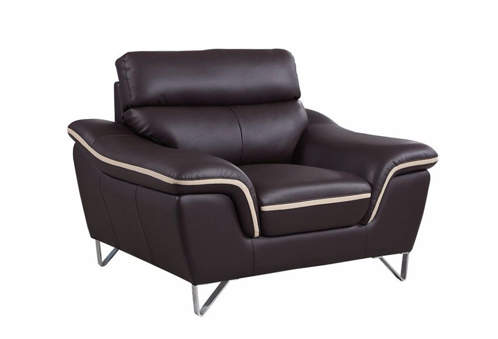 Wraith Dark Brown Leather Chair,Wraith Dark Brown Leather Love Seat,Wraith Modern Living Room Sofa,Wraith Dark Brown Leather Sofa