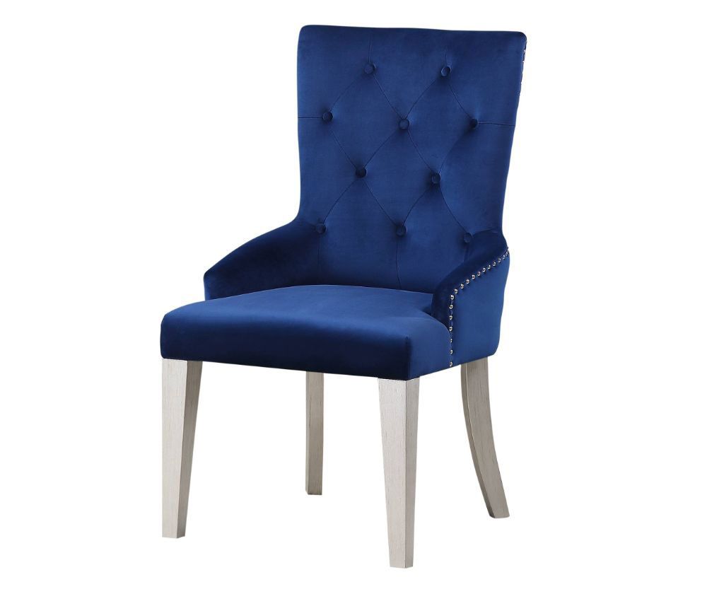 Wrentham Blue Velvet Dining Chair