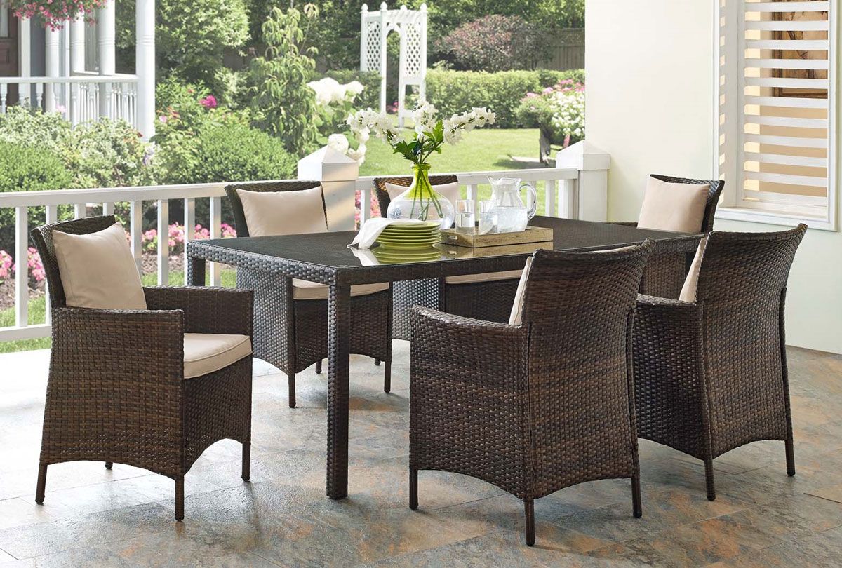 Xavier 7-Piece Outdoor Dining Table Set