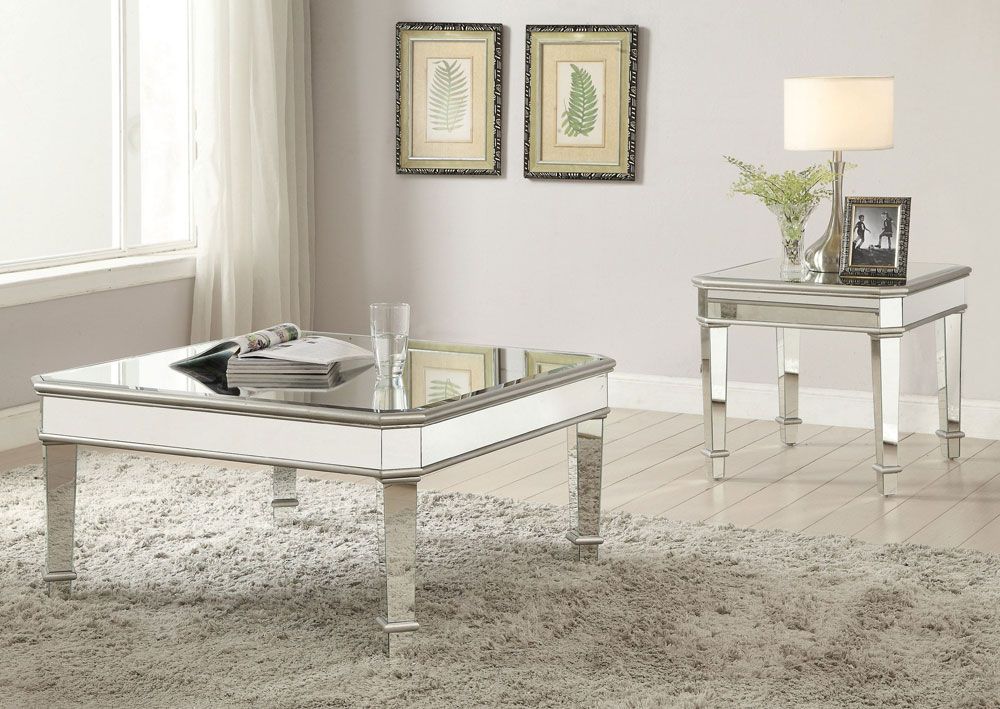 Zayden Modern Mirrored Coffee Table