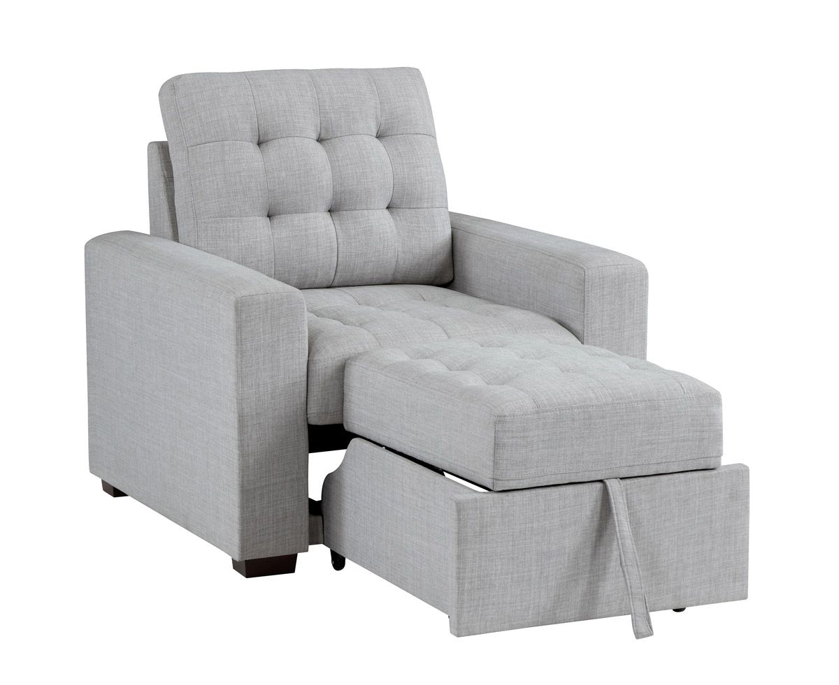 Zenas Light Grey Pull Out Chair