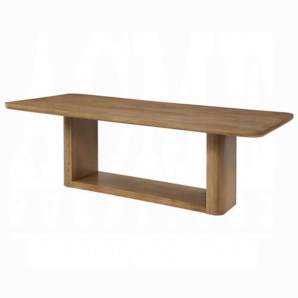 Zenith Oak Finish Dining Table 95-Inch