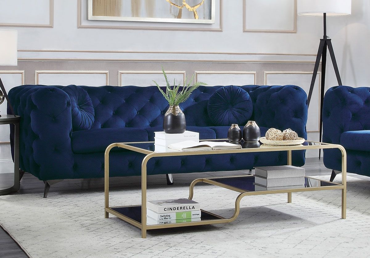 Zenon Navy Blue Sofa