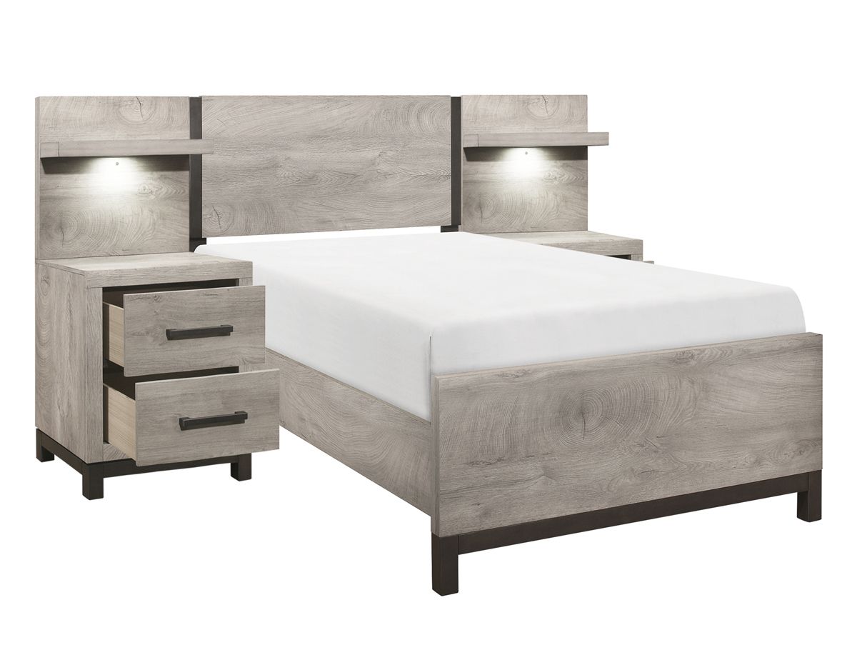 Zepur Rustic Grey Youth Bed