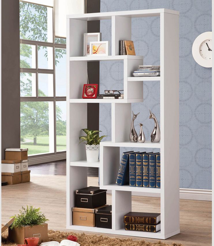 Zeus White Display Bookcase