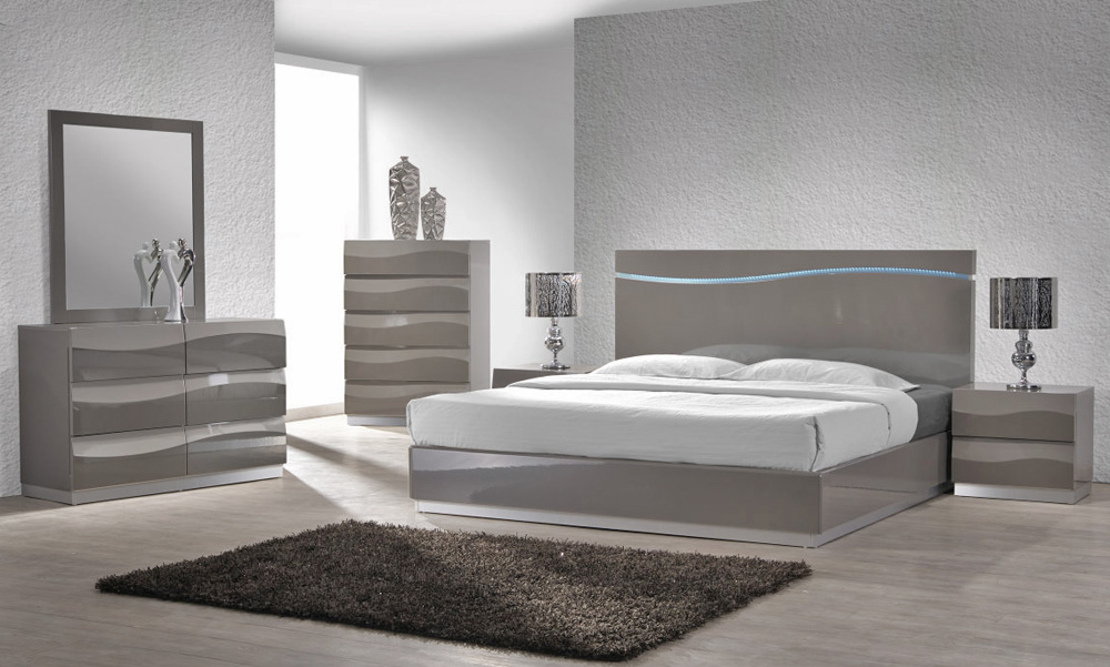 Enzo Grey Lacquer Bed With Led Lights Style tips minimalist bedroom makeover? enzo grey lacquer bed with led lights