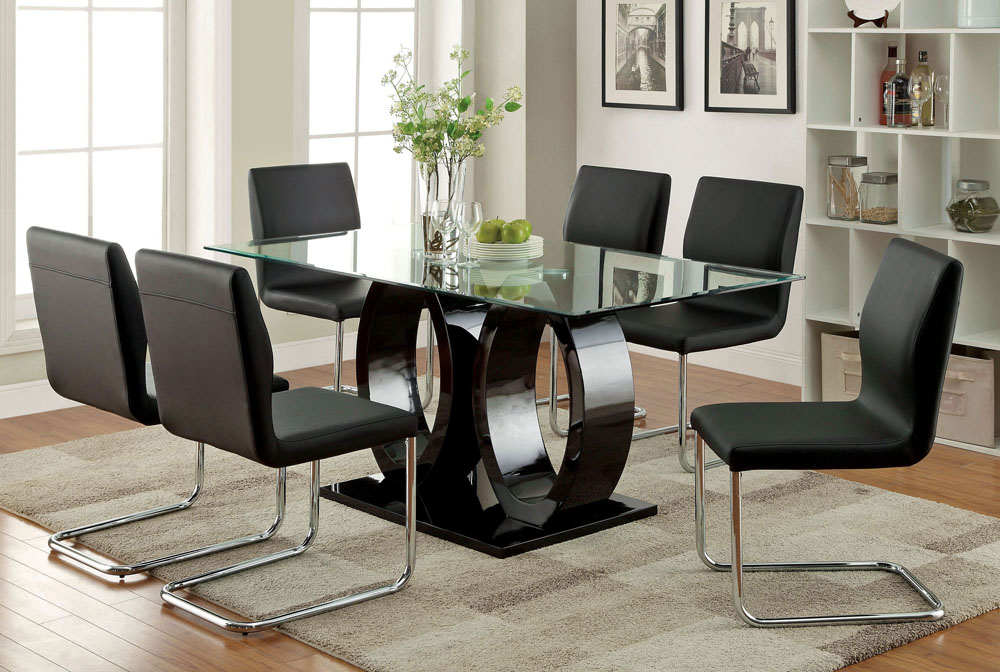 Black lacquer table and chairs sales