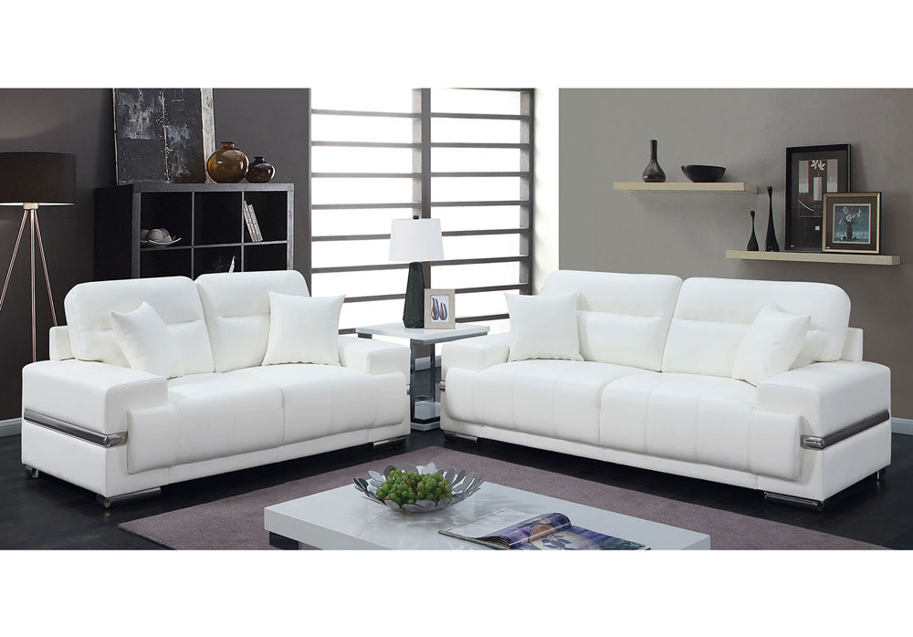 White Leather Living Room Furniture - Odditieszone