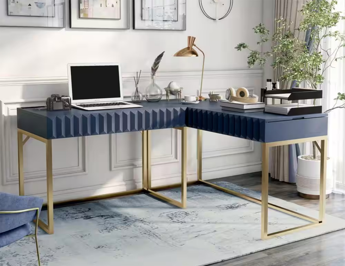 Navy corner desk hotsell