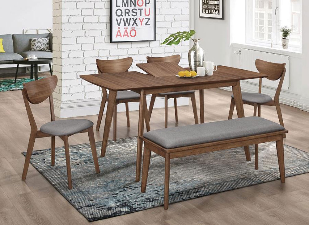 Woodmark Mid Century Modern Dining, Contemporary Wooden Dining Table Set